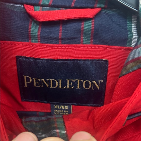 Pendleton Red Hooded Jacket - Picture 3 of 8